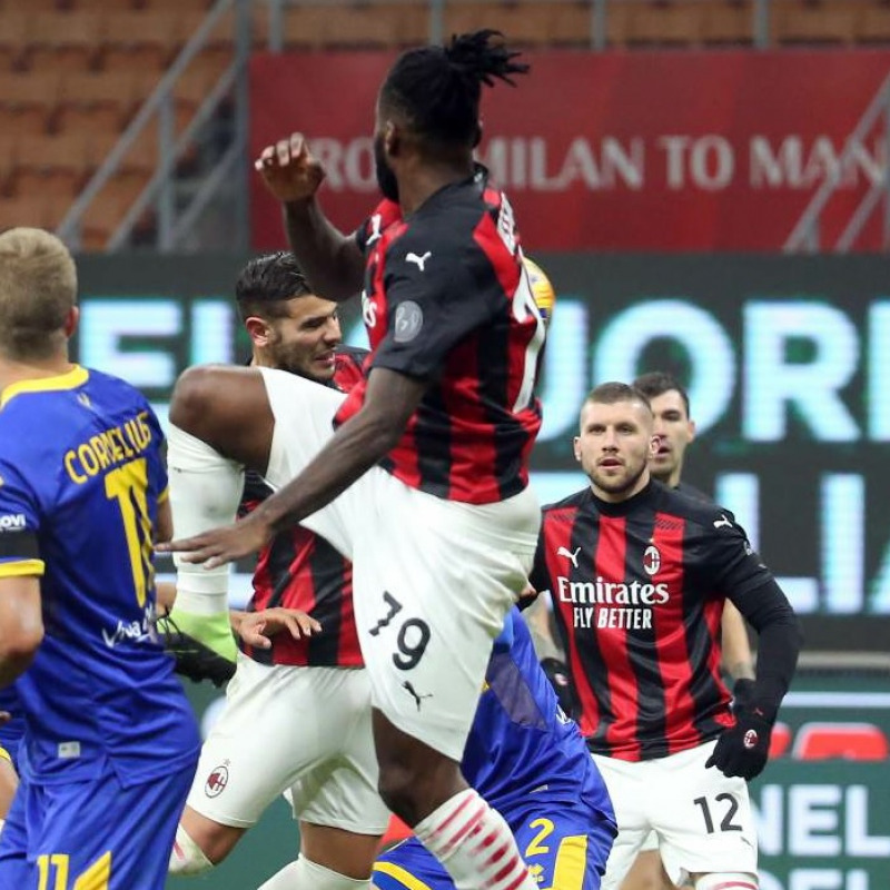 Gol di Theo Hernandez nel 2-2 tra Milan e Parma