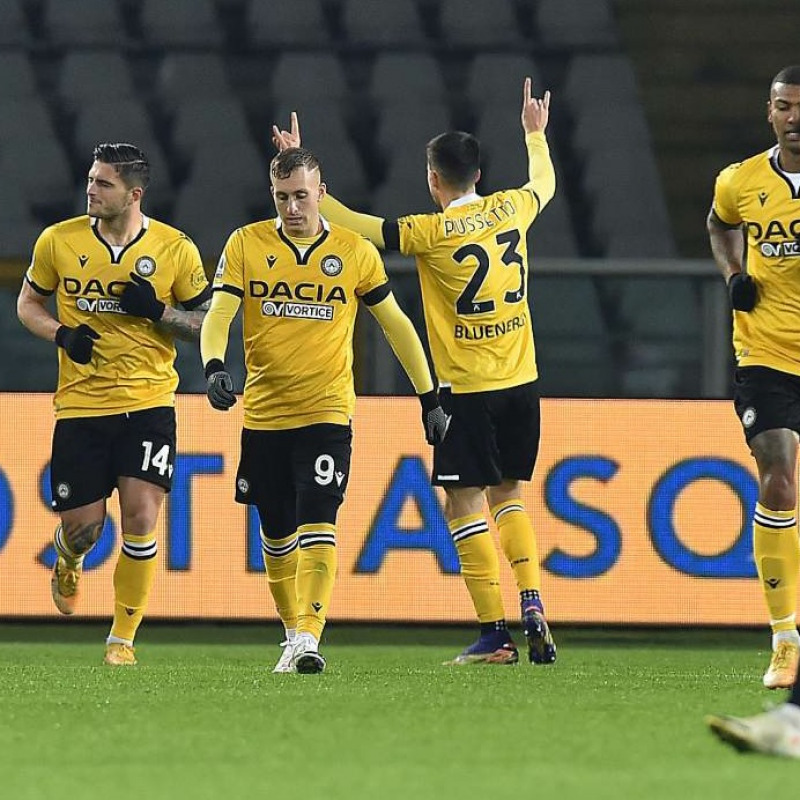 L'Udinese batte in rimonta il Torino