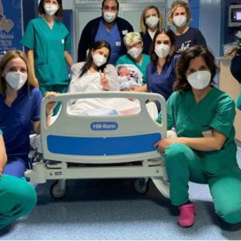 Primo nato del 2021 all'ospedale Garibaldi di Catania