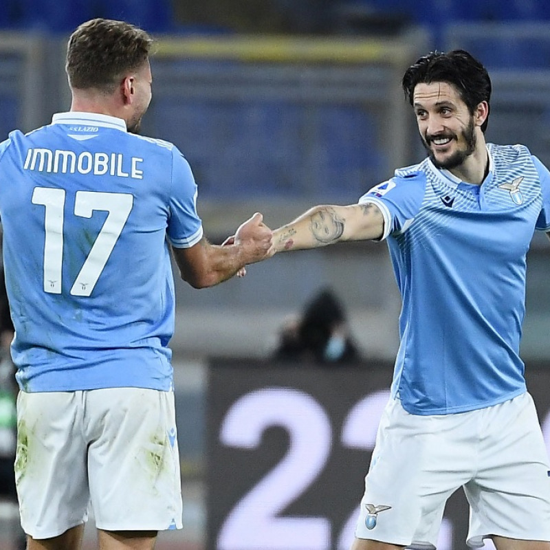Immobile (doppietta) e Luis Alberto portano al successo la Lazio contro la Roma