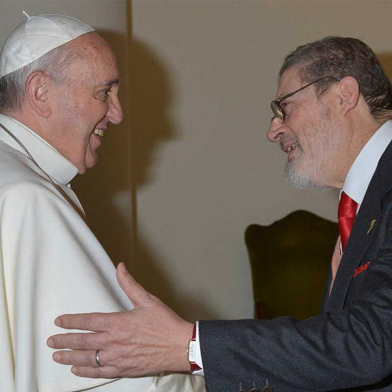 Papa Francesco con Fabrizio Soccorsi, il suo medico personale