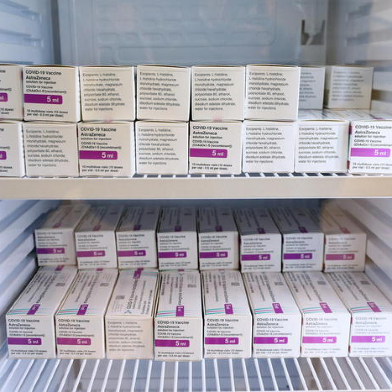 Confezioni di vaccino anti Covid di AstraZeneca. Immagine d'archivio