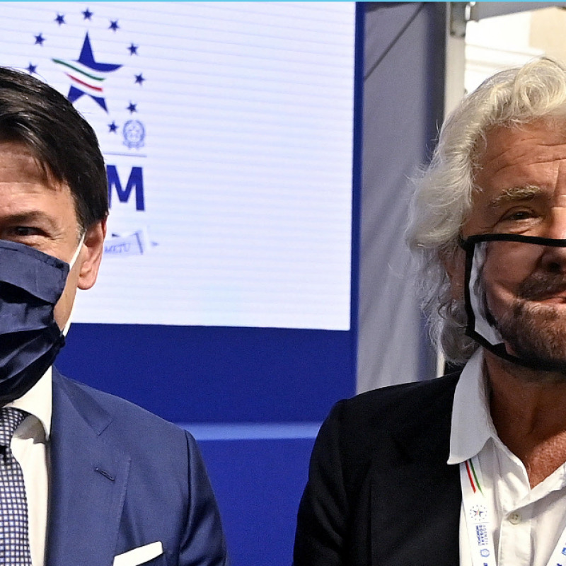 Giuseppe Conte e Beppe Grillo