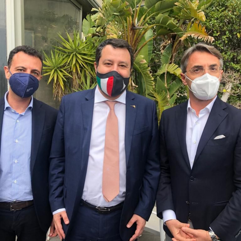Nino Minardo, Matteo Salvini e Giovanni Occhipinti