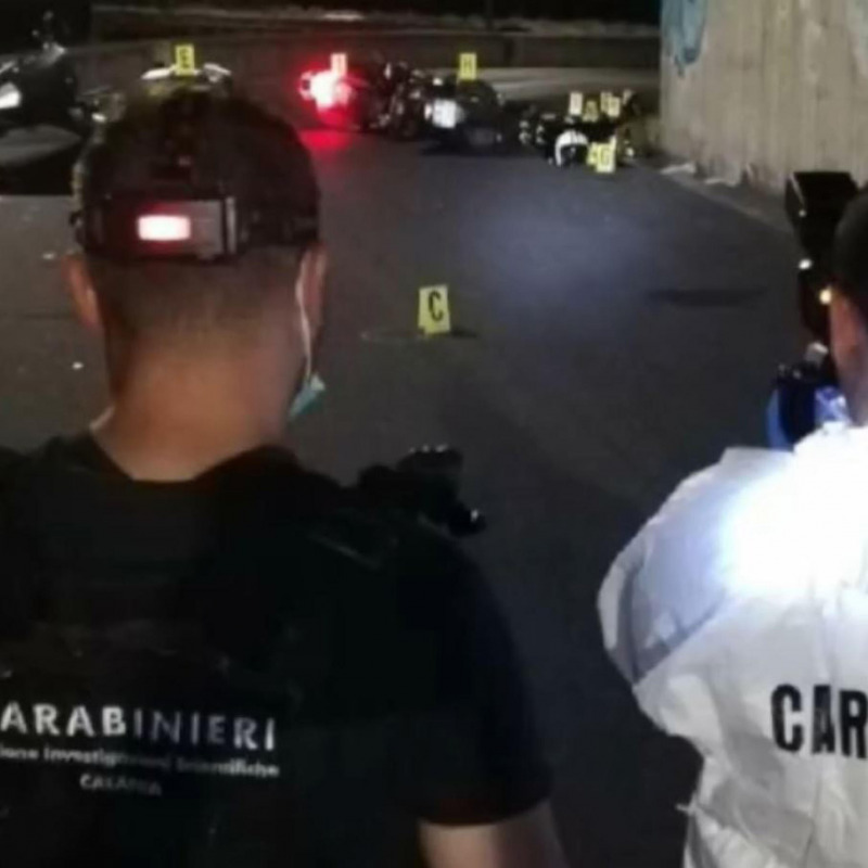 Un fermo immagine tratto da un video dei carabinieri di Catania