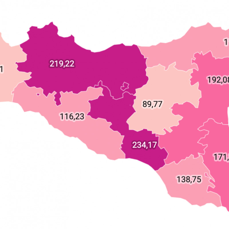 La mappa dell'Ufficio statistica del Comune di Palermo