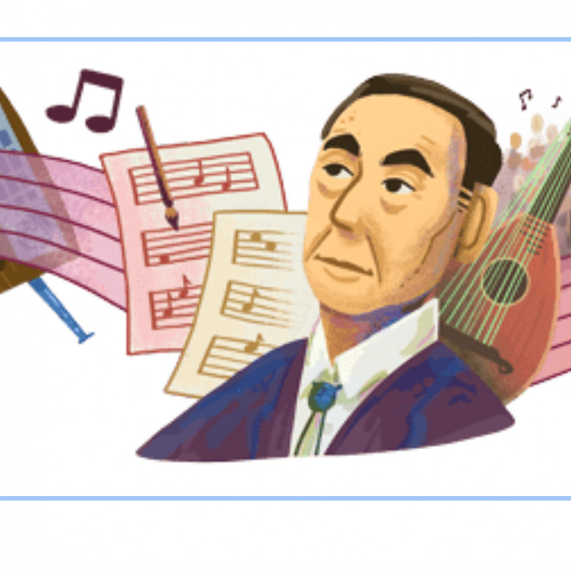 Il doodle di Google dedicato ad Akira Ifukube