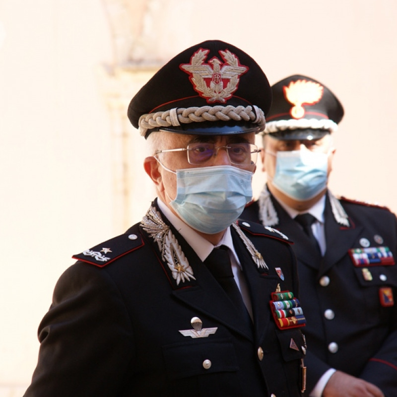 Il Generale di brigata Rosario Castello, Comandante della Legione Carabinieri Sicilia