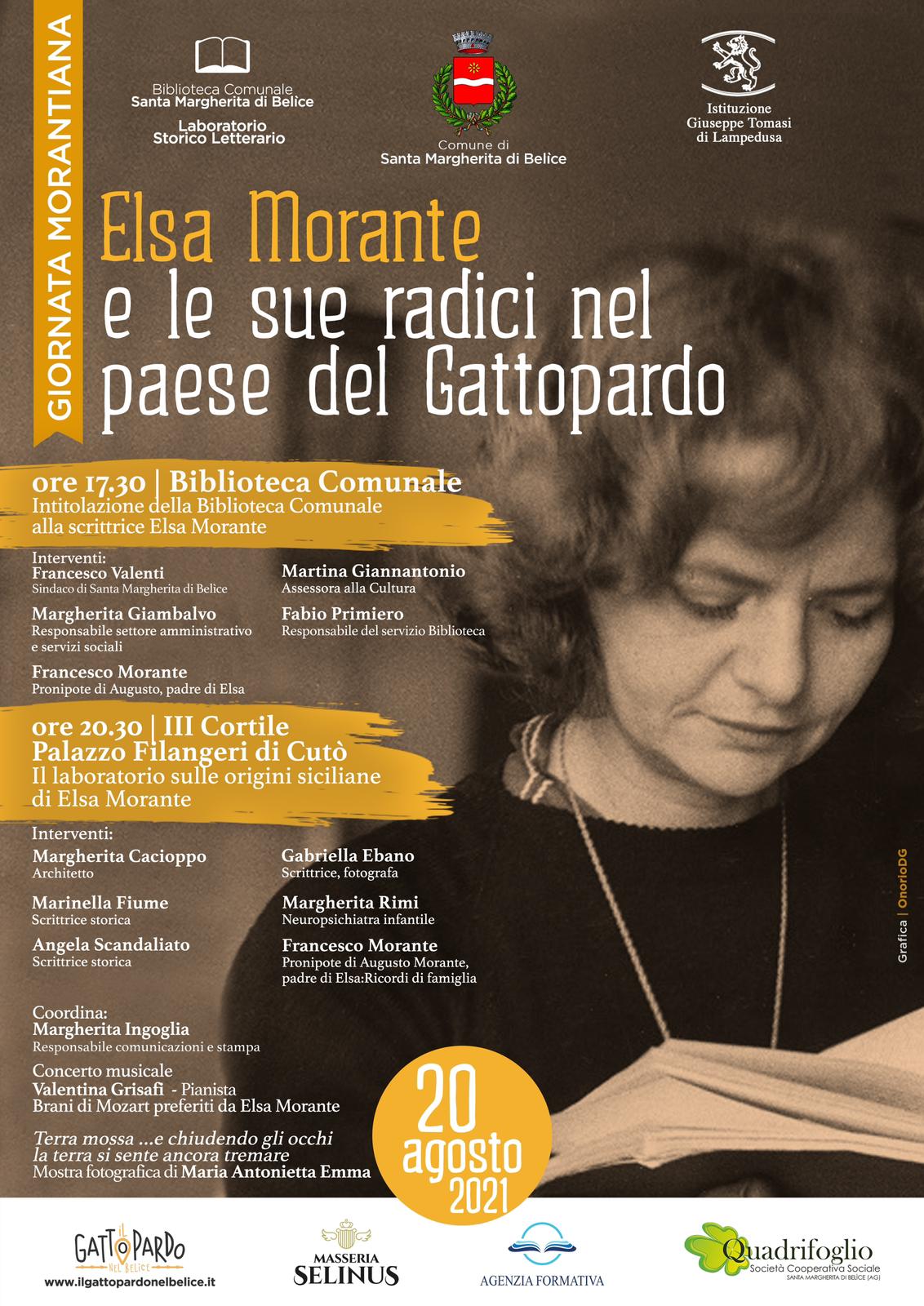 Santa Margherita Belice, la biblioteca comunale a Elsa Morante: tributo  alle sue origini siciliane - Giornale di Sicilia