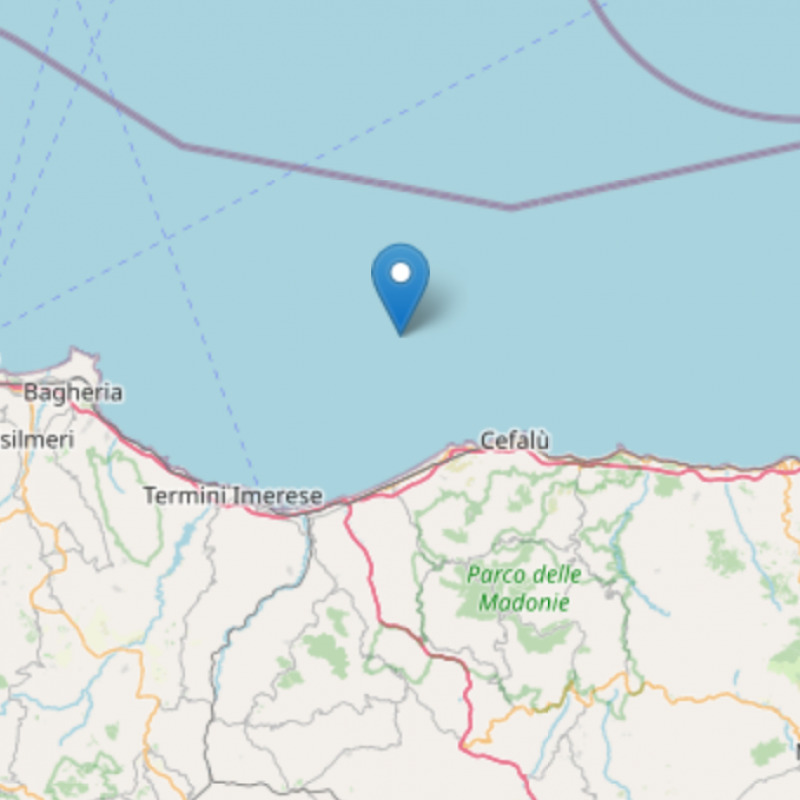 Terremoto al largo di Palermo, la mappa dell'Ingv
