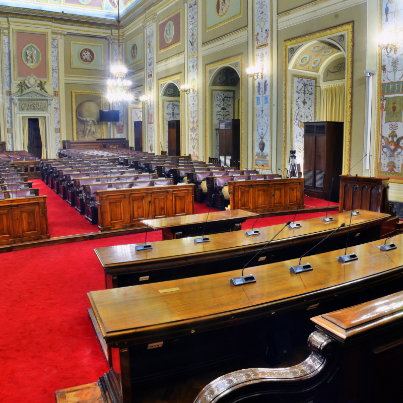 L'aula dell'Assemblea regionale siciliana