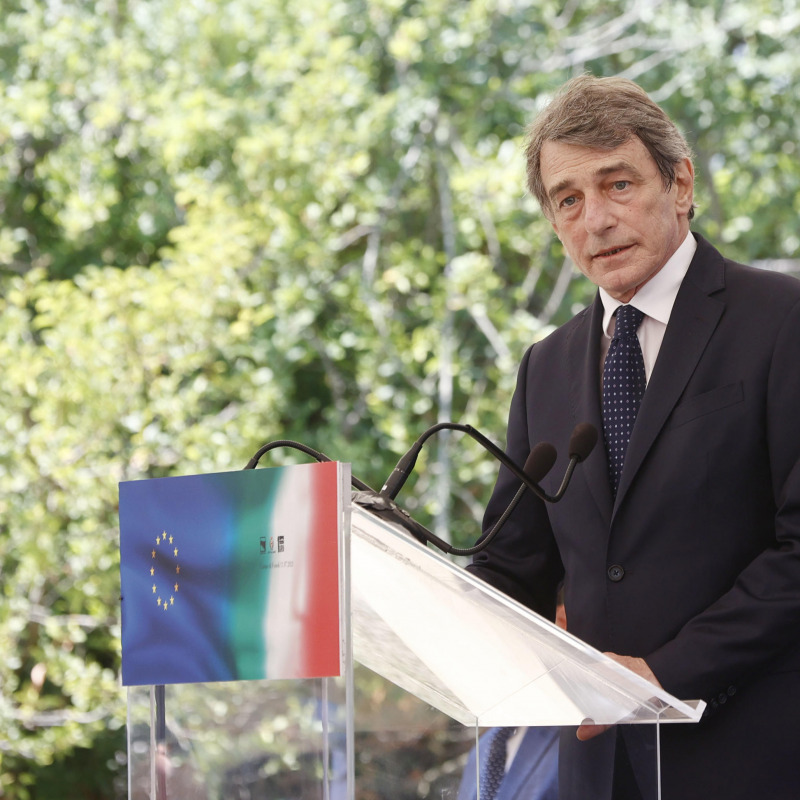 Il presidente del Parlamento Euyropeo, David Sassoli