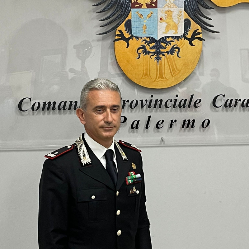 Il generale Giuseppe De Liso, comandante provinciale dei carabinieri di Palermo