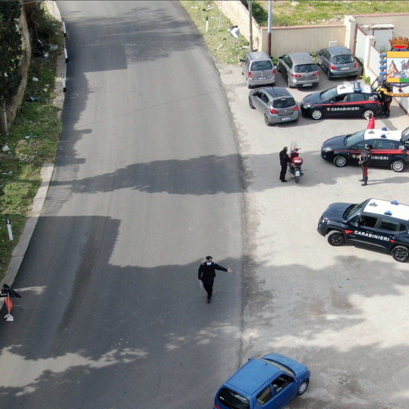 Un frame del video inviato dai carabinieri sull'operazione Ansaldo
