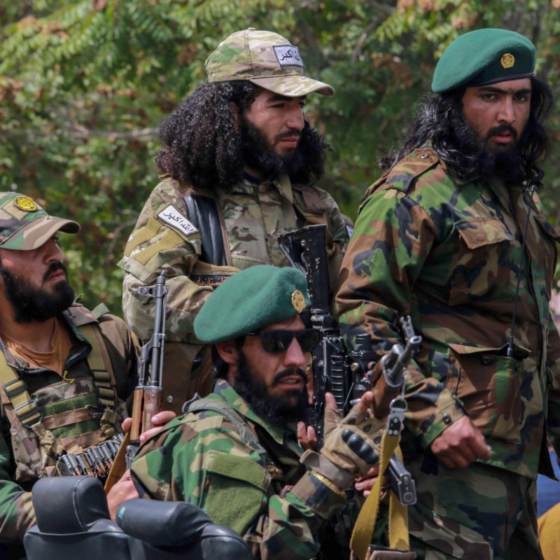 Una pattuglia di soldati talebani a Kabul