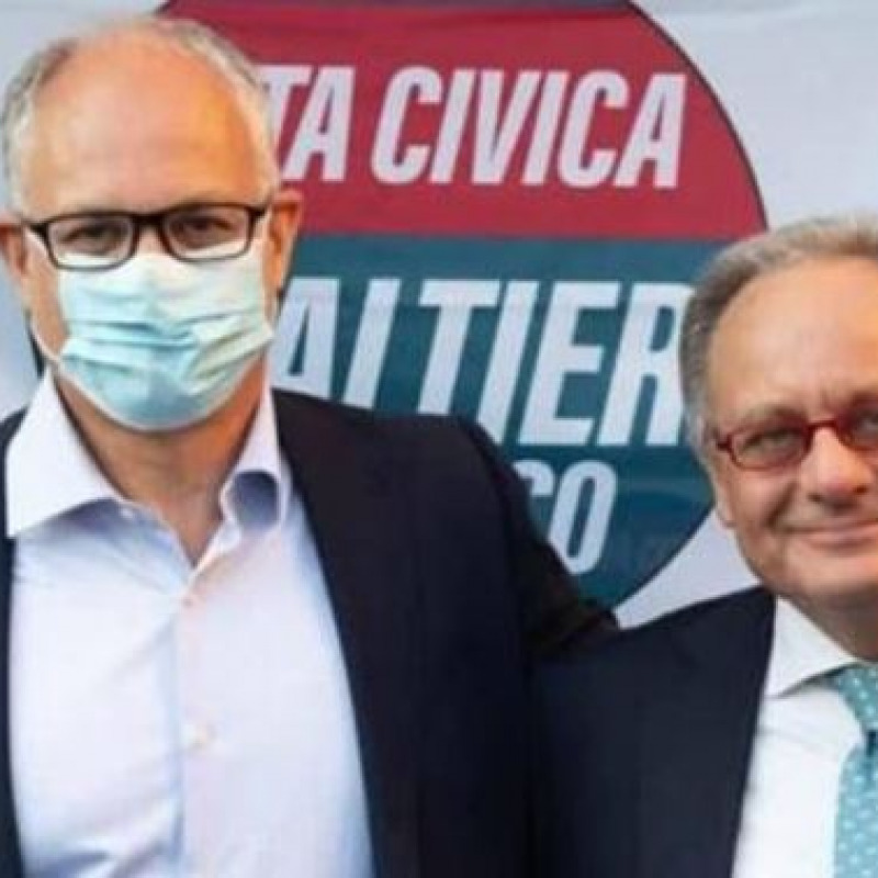 Tommaso Amodeo con il neo sindaco Roberto Gualtieri