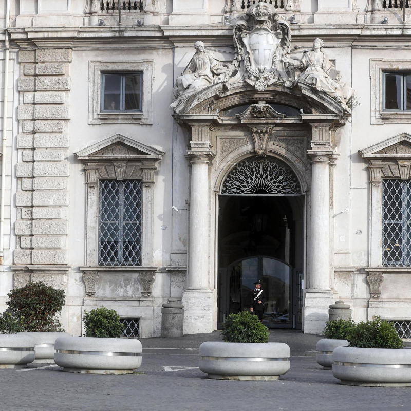 Il Palazzo della Consulta, sede della Corte Costituzionale, a Roma