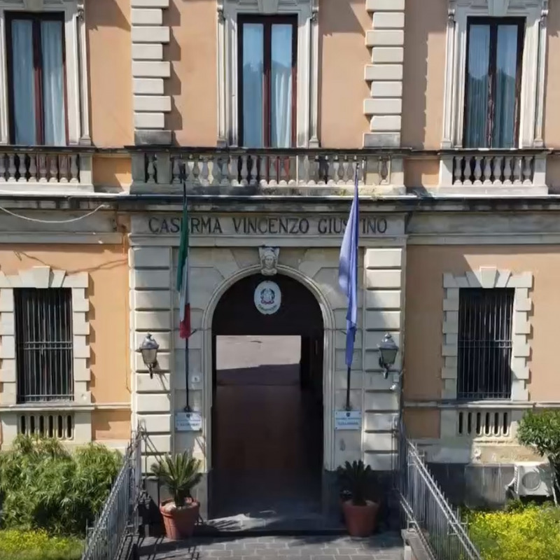 La sede della compagnia dei carabinieri di Catania Piazza Dante