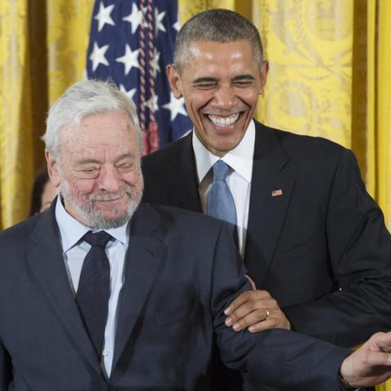 Stephen Sondheim con Barack Obama