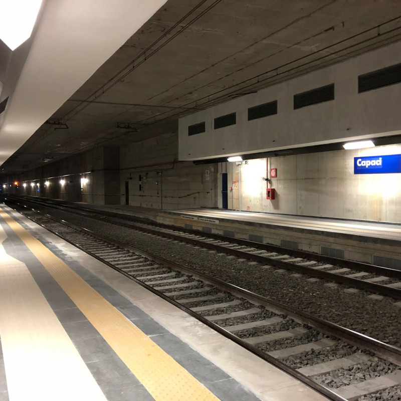 La stazione ferroviaria di Capaci
