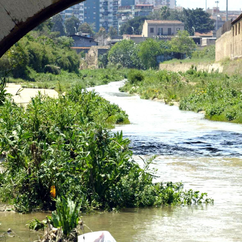 La foce del fiume Oreto (foto Puglia)