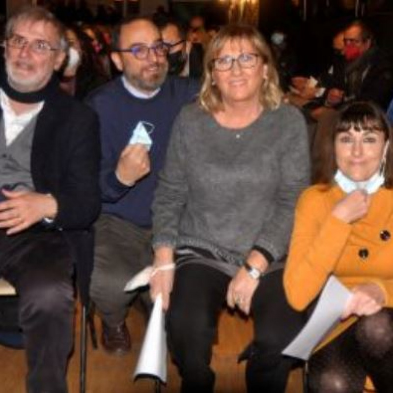 Da sinistra: Ninni Terminelli,Giusto Catania, Mariella Maggio e Barbara Evola.