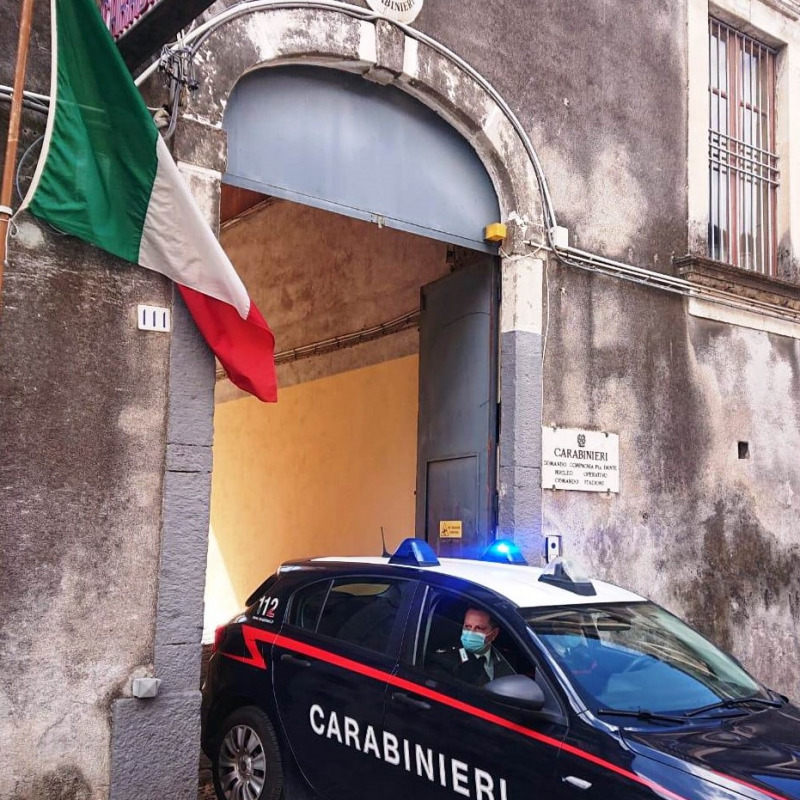 La sede della compagnia dei carabinieri di Catania Piazza Dante