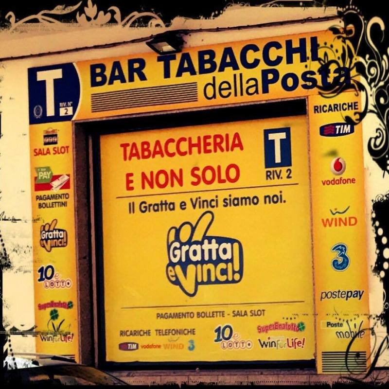 Il bar tabacchi dove è stato acquistato il biglietto vincente a Terrasini