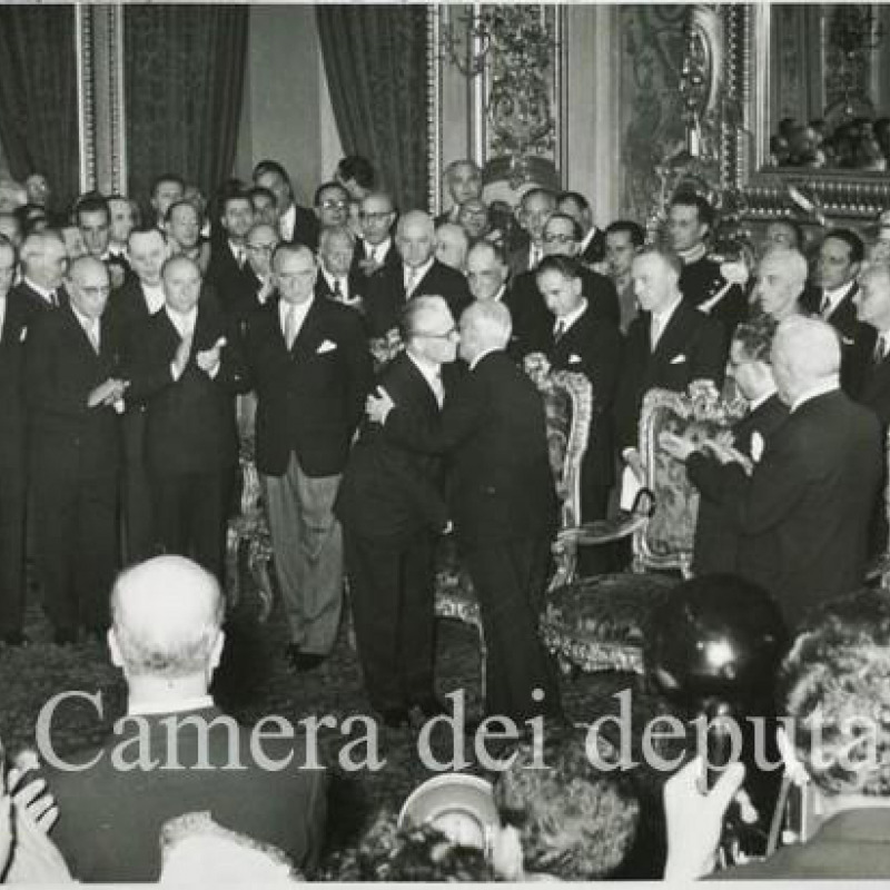 Venerdì 29 aprile 1955: l'elezione del presidente della Repubblica Giovanni Gronchi