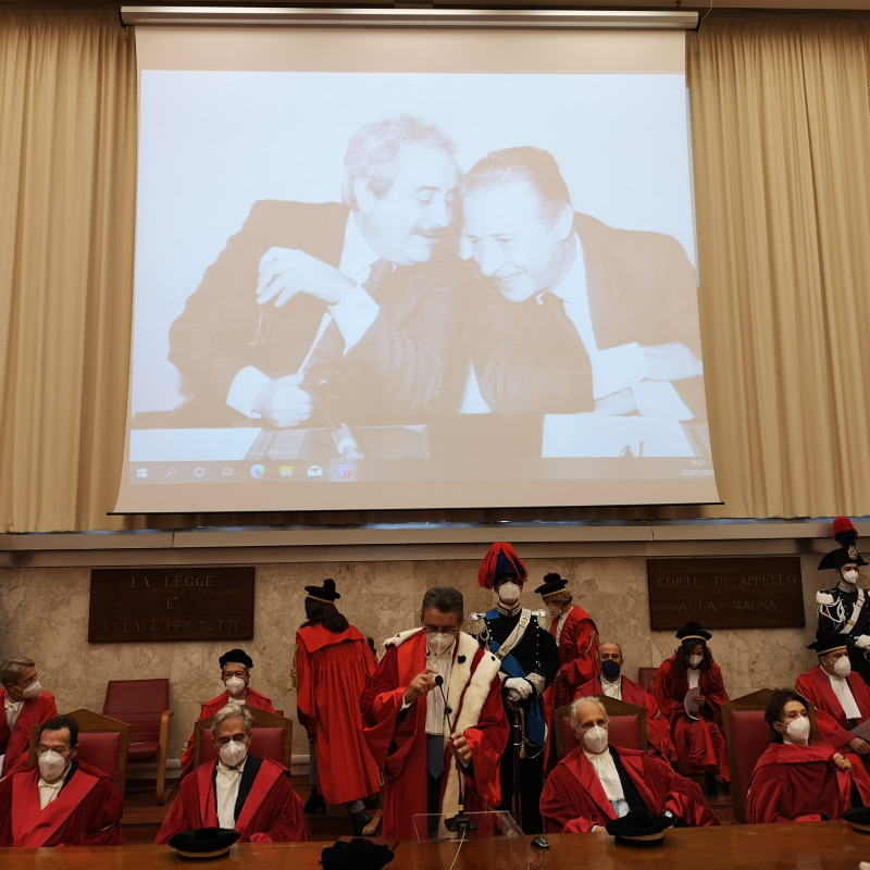 L'apertura dell'anno giudiziario al tribunale di Palermo