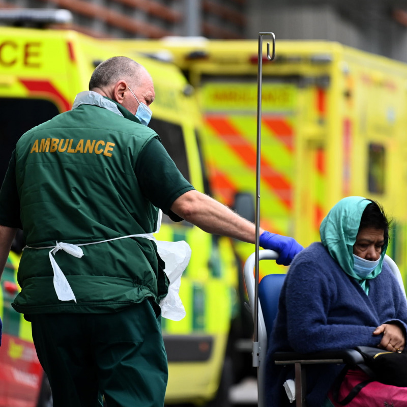 Scene dall'emergenza mondiale: qui al Royal London Hospital