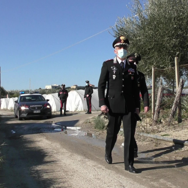 Il colonnello Stingo, comandante provinciale dei carabinieri ad Agrigento