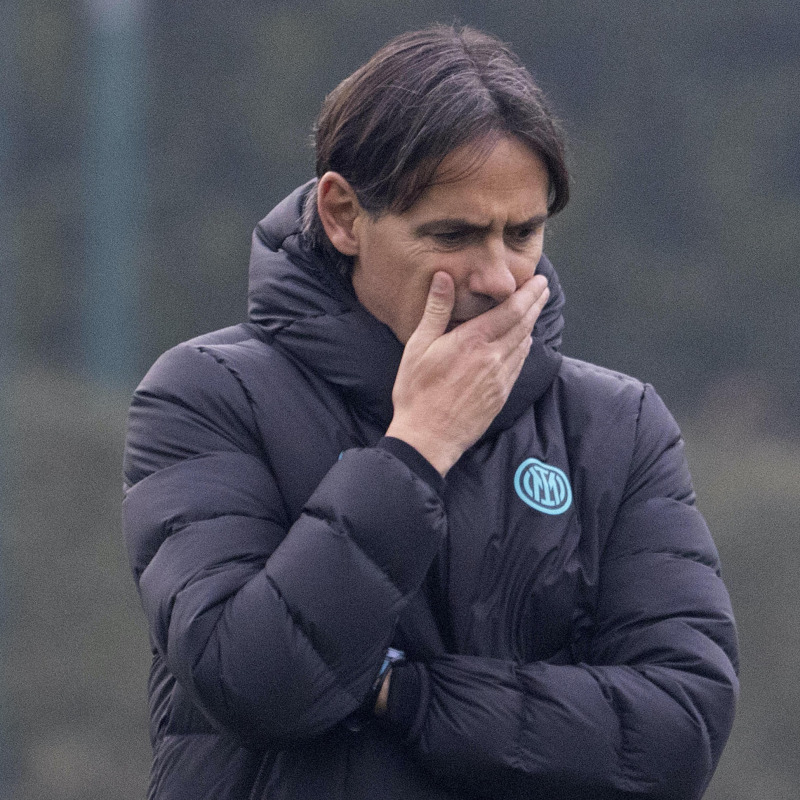 Il tecnico dell'Inter Simone Inzaghi