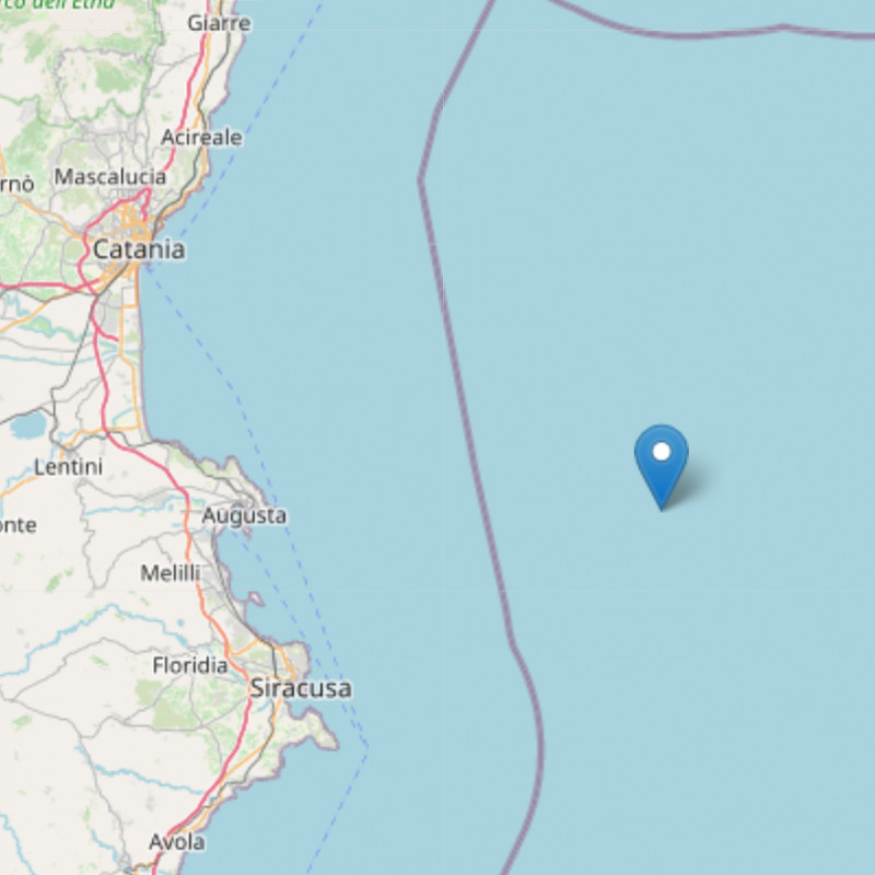 Terremoto in mare tra Catania e Siracusa