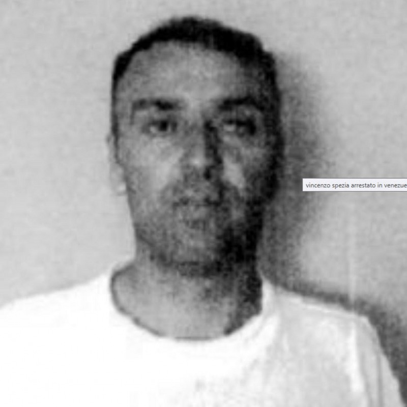 Vincenzo Spezia, in una foto nel giorno del suo arresto