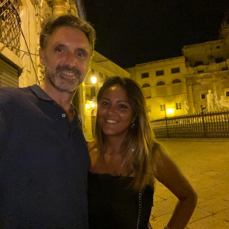 Giuseppe Accardi con la ex fidanzata Jole Di Mauro