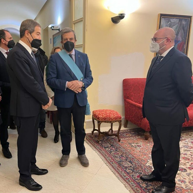 L'incontro tra Musumeci e il presidente del Libero consorzio comunale Cerami