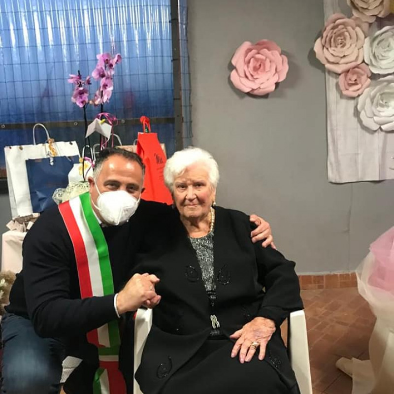 Il sindaco di Terrasini Giosuè Maniaci e Rosa Leone