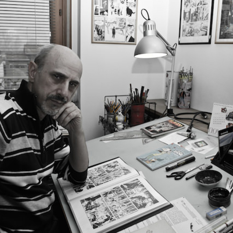 Il disegnatore e copertinista di Dylan Dog, Angelo Stano