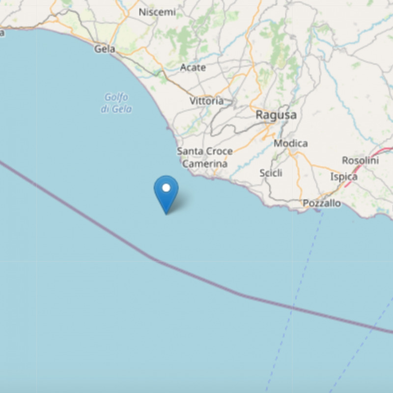 Scossa di terremoto al largo di Santa Croce Camarina