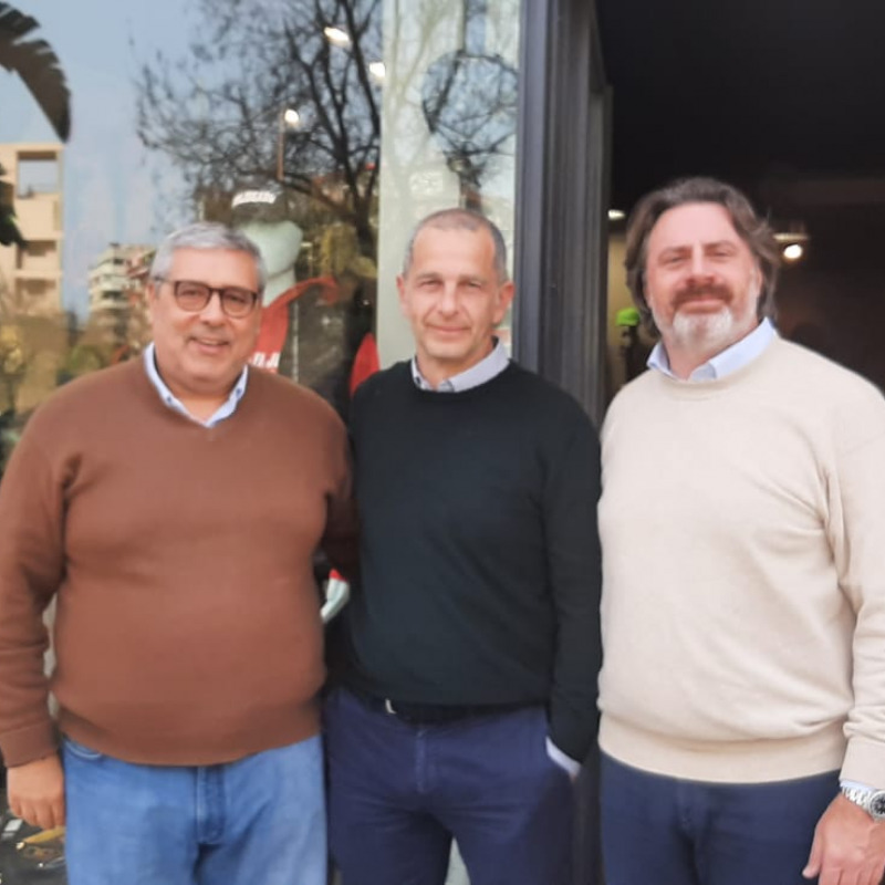 Da sinistra Totò Cuffaro, Massimo Niceta e Mario Mattei