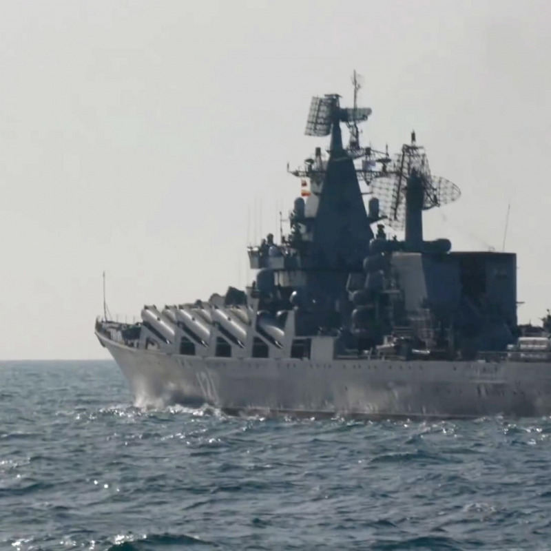 L'ammiraglia della flotta russa nel mar Nero