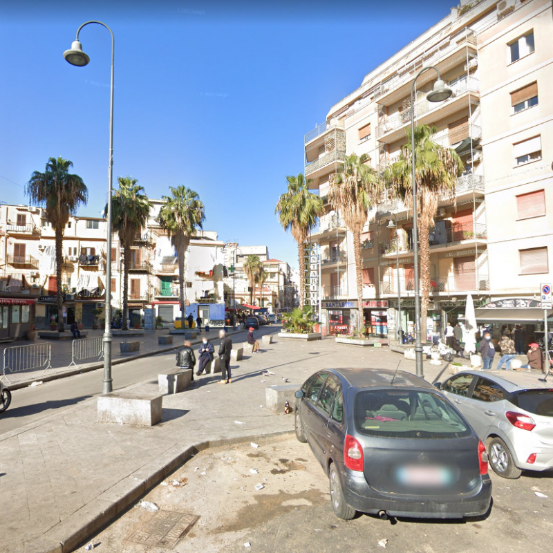 La piazza del Borgo Vecchio, a Palermo