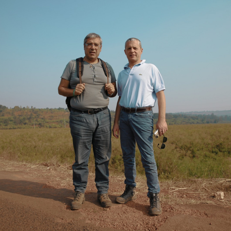 Totò Cuffaro e Stefano Cirillo in Burundi