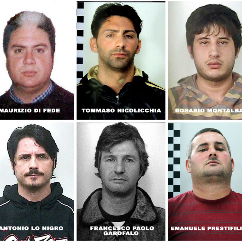 Sei degli arrestati dell'operazione condotta congiuntamente da polizia e carabinieri a Palermo