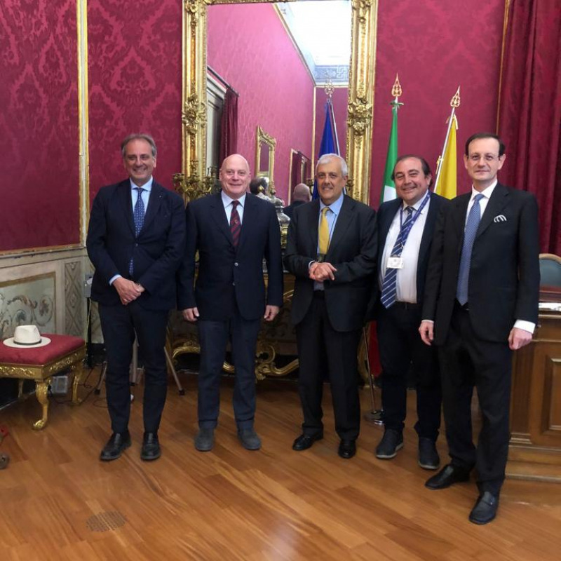 Nella foto: Pietro Luigi Matta , Carlo Modica De Mohac, Giuseppe Verde, Fabrizio Tigano, Mario Di Piazza