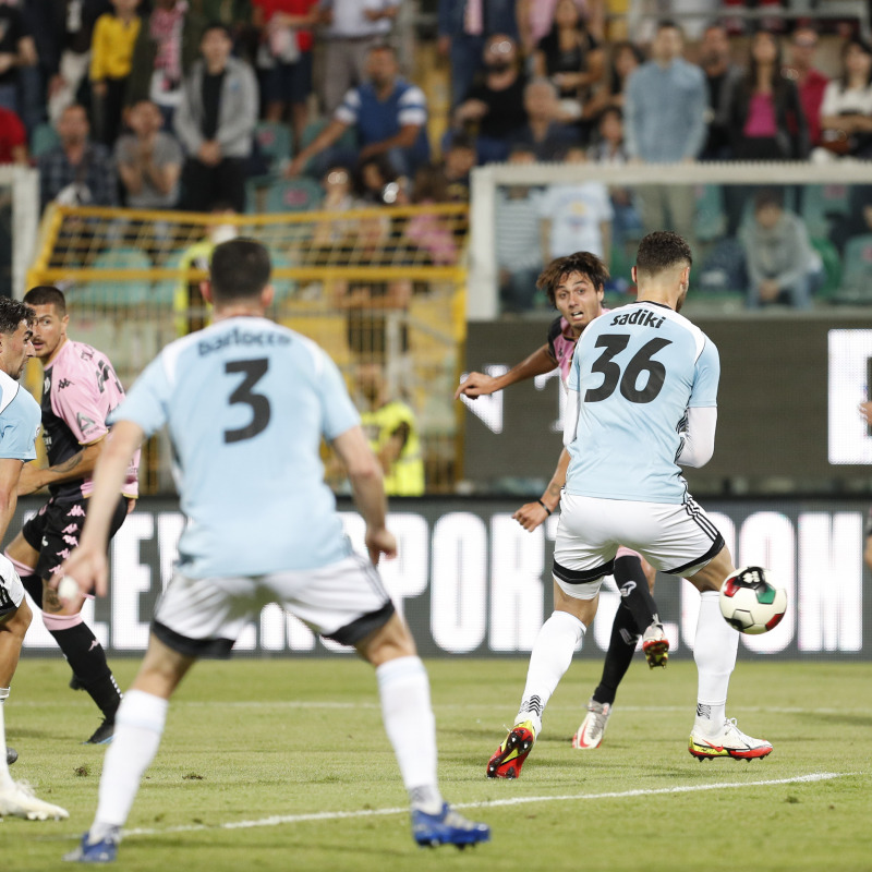 Il gol di Soleri (Foto di Tullio Puglia)
