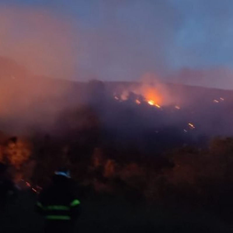 L'incendio a Reitano