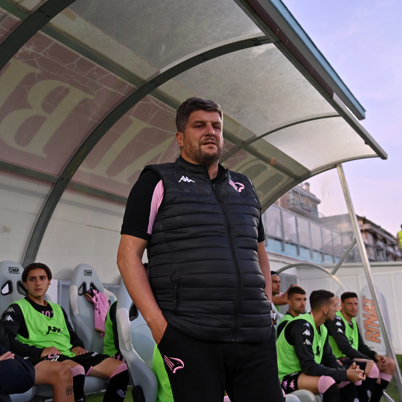 Il tecnico del Palermo Silvio Baldini (foto Tullio Puglia)