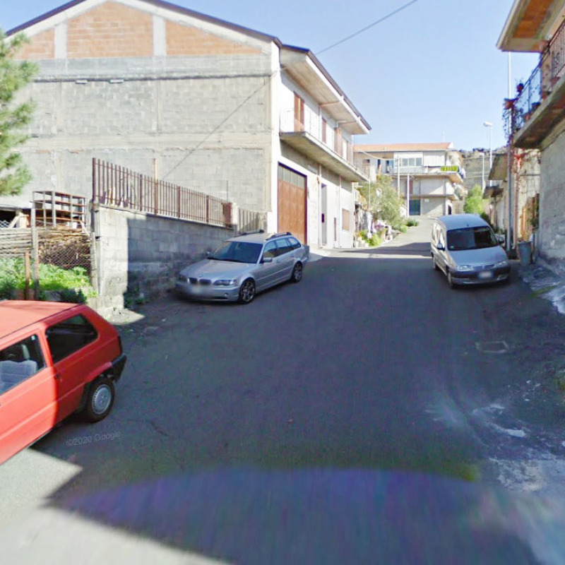 La via Udine, a Bronte: una strada con una forte pendenza